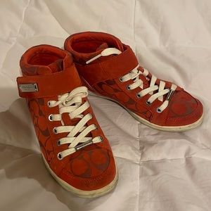 Coach Shoes!! Size 6, Used, Color: Orange